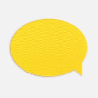 Наклейка тканевая Lunga Bubble, M, желтая