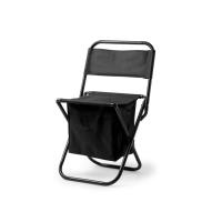 Складной уличный стул из полиэстера KOVAL, черный