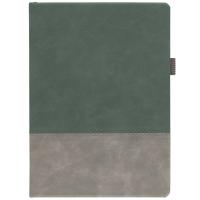 Ежедневник Horizon, недатированный, серый с зеленым