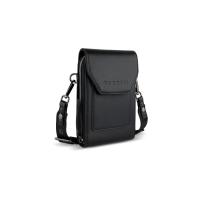 Сумка наплечная BUGATTI АЛМАТА | ALMATA, чёрная, полиуретан, 11х4х19 см