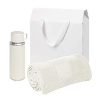 Подарочный набор Oslo, бежевый (плед, термос)