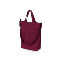 Сумка Helfer из хлопка на кнопке с регулирующейся лямкой, бордовый