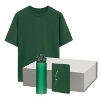 Набор с одеждой RUST NEO (футболка, бутылка, ежедневник, ручка), зеленый, 3XL/4XL