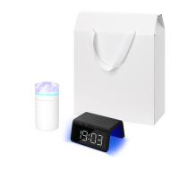 Подарочный набор Crystal, Flame, черный (увлажнитель воздуха, зарядное устройство)