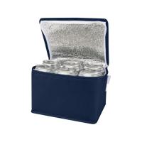 Spectrum нетканая сумка-холодильник, 4 л, на 6 банок, из переработанных материалов, синий navy