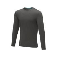 Ponoka мужская футболка из органического хлопка, длинный рукав, storm grey