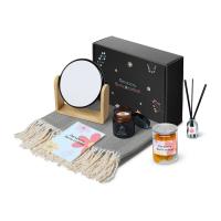 Подарочный набор Re: f. Shelter с пледом, зеркалом, свечой и диффузором