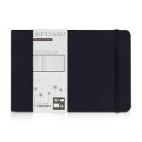 Скетчбук Sketch &amp; Art в твердом переплете 213х146 мм, 96 л. белой бумаги 180 г/м2, черный