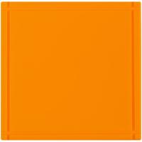 Лейбл из ПВХ Dzeta, L, оранжевый неон