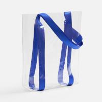 Шопер Clear Fest, ver. 2, прозрачный с синими ручками