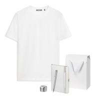 Набор с одеждой KRIS (футболка, колонка, ежедневник, ручка), серебряный, XL