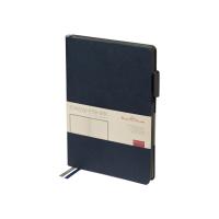 Ежедневник недатированный А5 Boston, темно-синий (серый обрез)