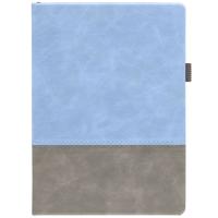Ежедневник Horizon, недатированный, серый с голубым
