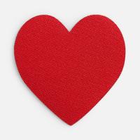 Наклейка тканевая Lunga Cor, M, красная