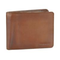 Портмоне BUGATTI Domus, с RFID защитой, коньячный цвет, натуральная воловья кожа, 12х1, 5х9, 2 с