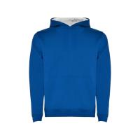 Толстовка с капюшоном Urban детская, королевский синий/белый