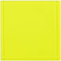 Лейбл из ПВХ Dzeta, L, желтый неон