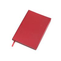 Бизнес-блокнот C1 софт-тач, гибкая обложка, 128 листов, красный