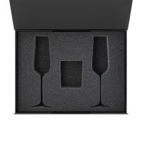 Ложемент под свечу Enigma + 2 бокала для шампанского в среднюю коробку-трансформер (арт. 695721)