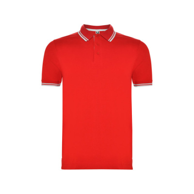 Рубашка поло Montreal мужская, красный/белый (размер S)