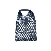 Авоська Dream М old style 15 литров с кожаными ручками,  темно-синий