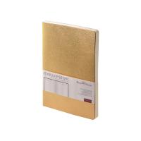 Ежедневник А5 недатированный Megapolis Velvet Flex, золотистый