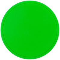 Лейбл из ПВХ Dzeta Round, L, зеленый неон