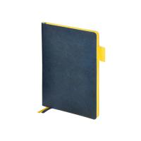 Ежедневник недатированный А5 Boston, темно-синий (желтый обрез)