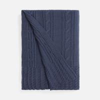 Плед Remitti, серо-синий (сланец)