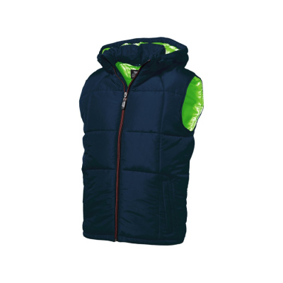 Жилет мужской, Slazenger, темно-синий/зеленое яблоко (размер S)