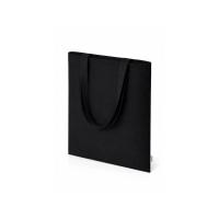 Шоппер Basio из переработанного хлопка 280 г, черный