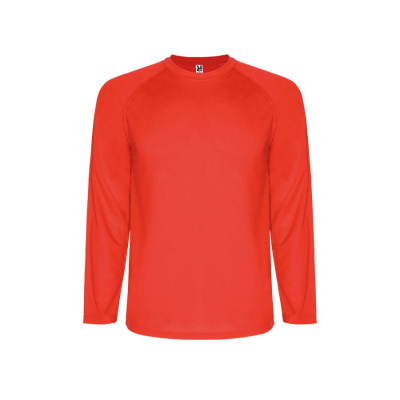 Футболка Montecarlo мужская с длинным рукавом, красный (размер S)