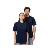 Футболка из френч терри Warsaw унисекс 220гр, темно-синий