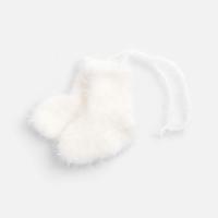 Подвеска на елку «Вьюжка», носочки, белая