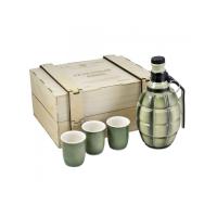 Набор День Победы: штоф Граната-лимонка 500 мл, 3 стопки