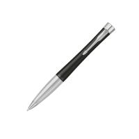 Ручка шариковая Parker модель Urban Muted Black CT в футляре, черный/серебристый