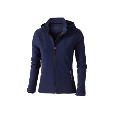 Куртка софтшел Langley женская, темно-синий (размер S)