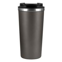 Термокружка вакуумная Palermo, серая, матовая поверхность