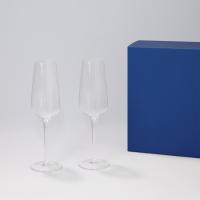 Подарочный набор 2 бокала для шампанского Blanche в синей коробке