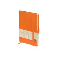 Блокнот А5 City на резинке, оранжевый