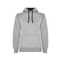 Толстовка с капюшоном Urban женская, серый/черный