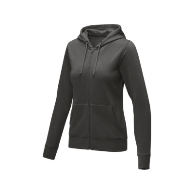 Женская толстовка на молнии Theron, storm grey (размер 2XL)