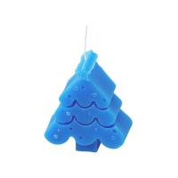 Свеча Елочка, синий