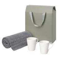 Подарочный набор Vesta, Fado, серый в коробке-пакете (две фарфоровых кружки)