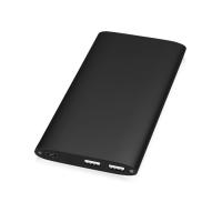 Портативное зарядное устройство Джет с 2-мя USB-портами, 8000 мА·ч, черный