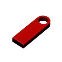 USB 2. 0-флешка на 16 Гб с мини чипом и круглым отверстием, красный