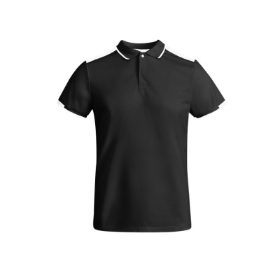 Рубашка-поло Tamil мужская, черный/белый (размер S)