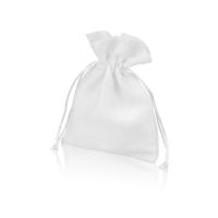 Мешочек подарочный, искусственный лен, средний, белый