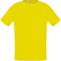 Футболка унисекс Sporty 140, лимонно-желтая