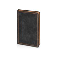 Ежедневник недатированный А5 Royal, черный с бронзовым срезом